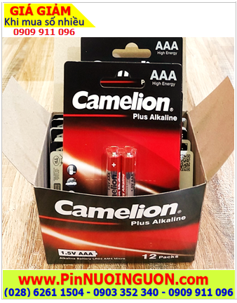 COMBO 01Hộp 12vỉ (24 viên) Pin AAA 1.5v Alkaline Camelion Plus LR03_Giá chỉ 204.000đ/Hộp